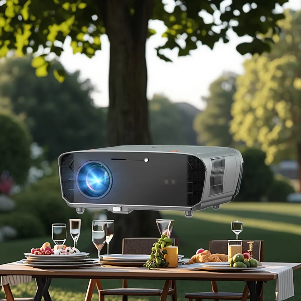Smart Garden Video - 4K-Projektor für Google Smart Wifi, tragbarer