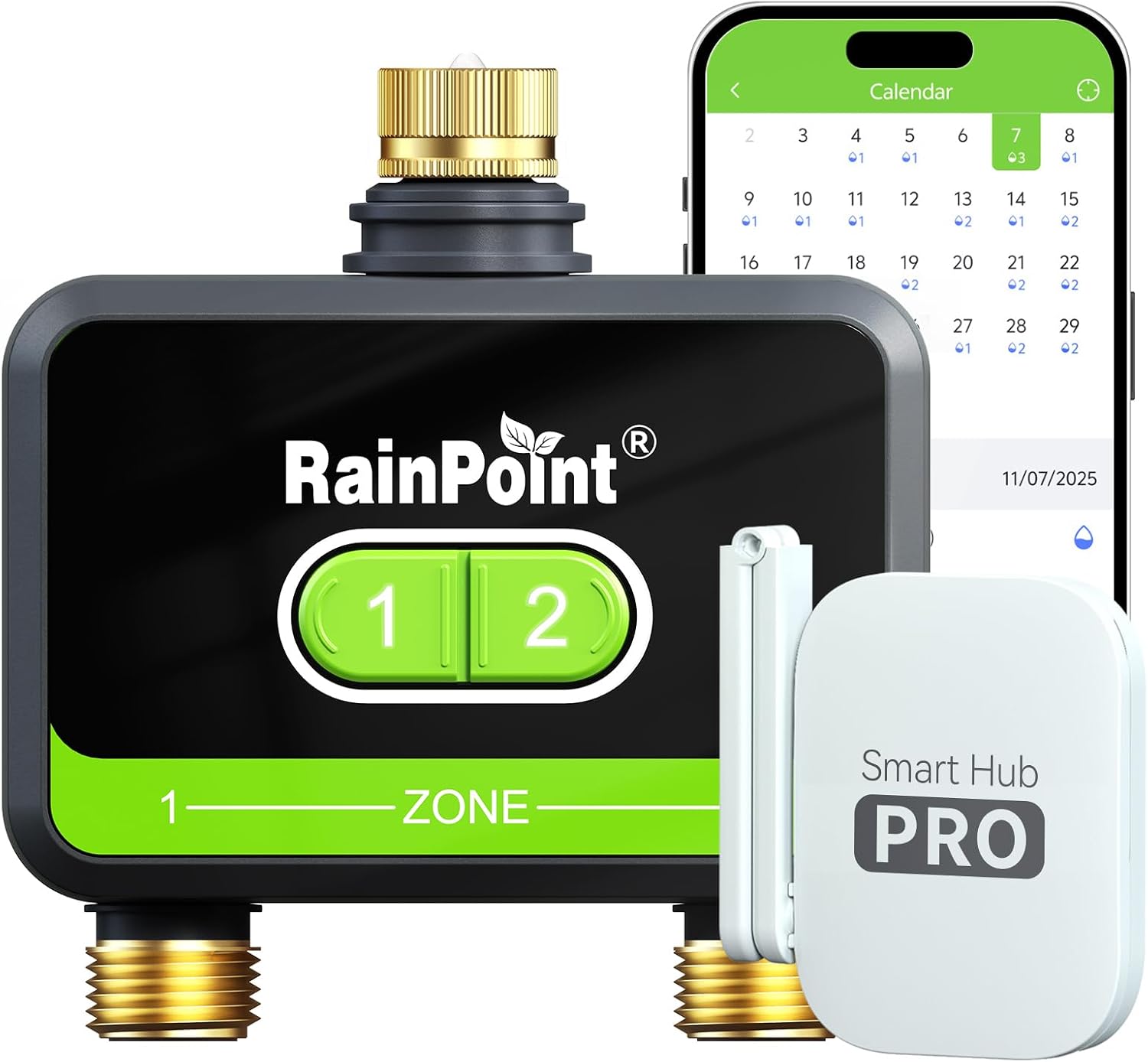 Smart Garden Water - 2-Zonen Smart WLAN-Bewässerungstimer für Gartenschlauch mit