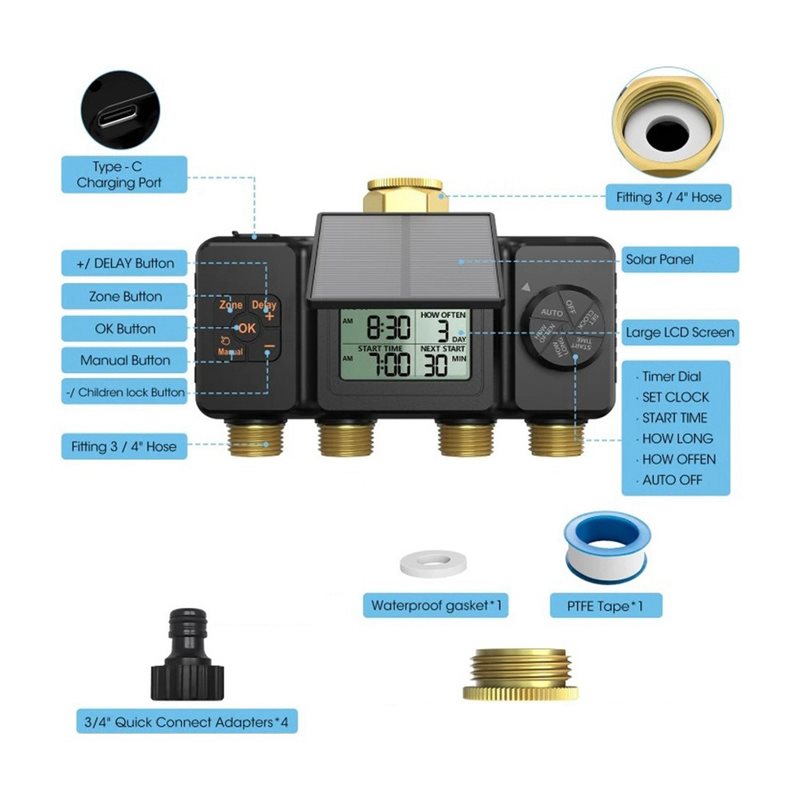 AB42-Solar-Bewässerungstimer A – Smart Garden Tap Timer Bewertung und Preis